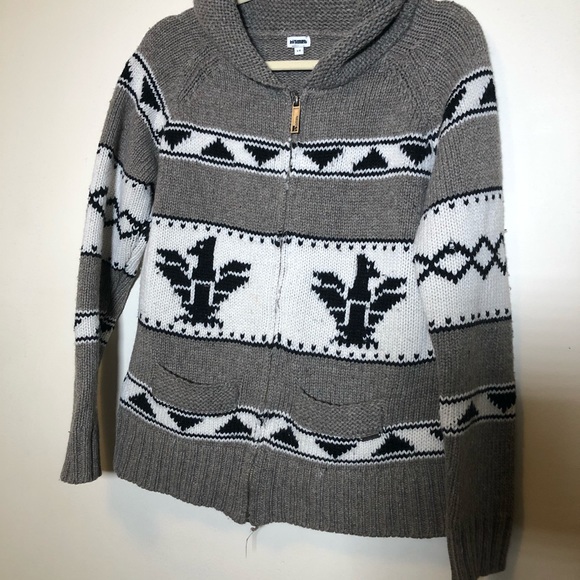 Kismat women’s knitted zip up sweater Southwest lg - Picture 3 of 9